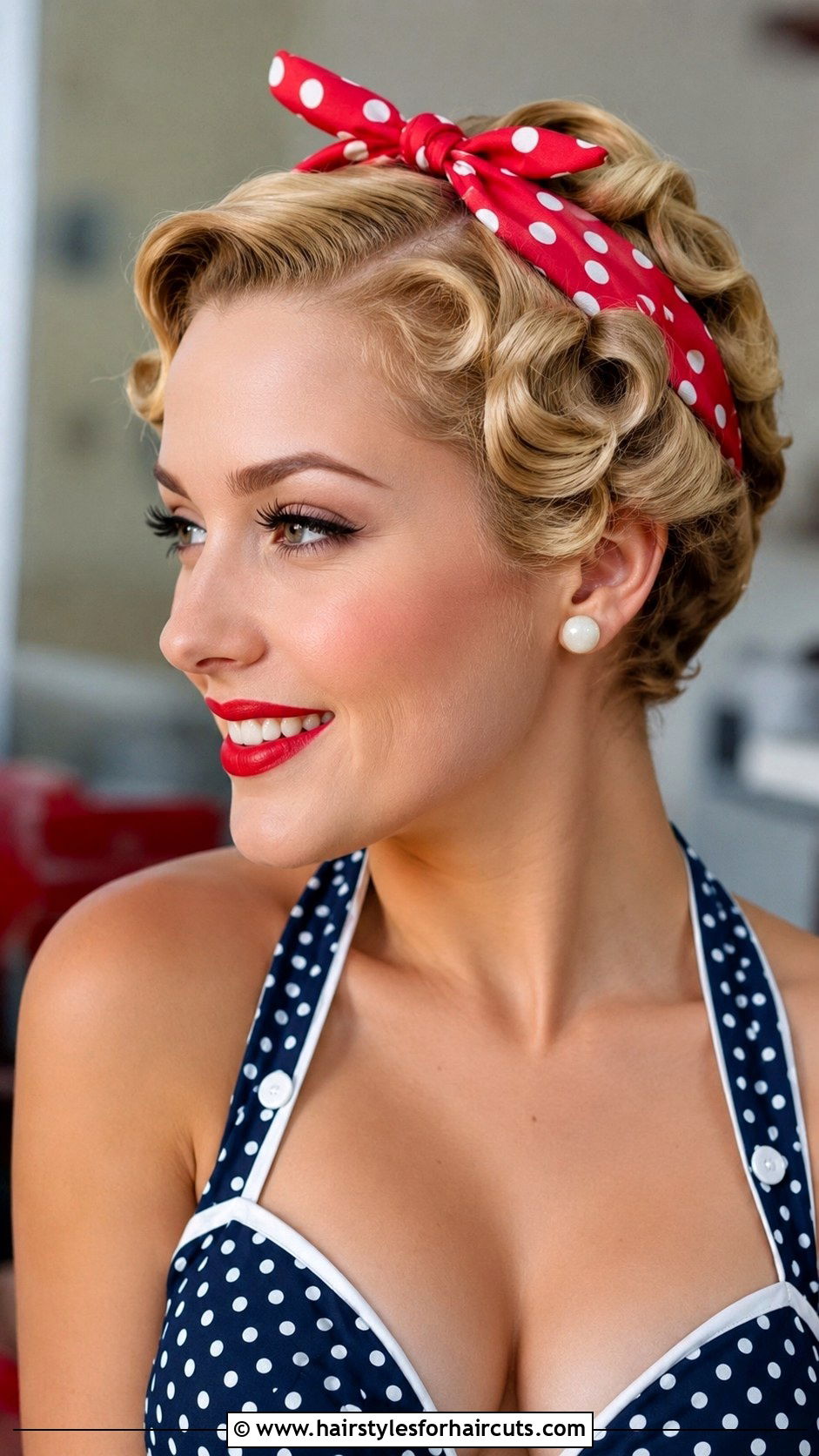 Retro Pin Curl Wrap For Short Hair - 25 wrap hairstyles for short hair - 25 wrap hairstyles for short hair