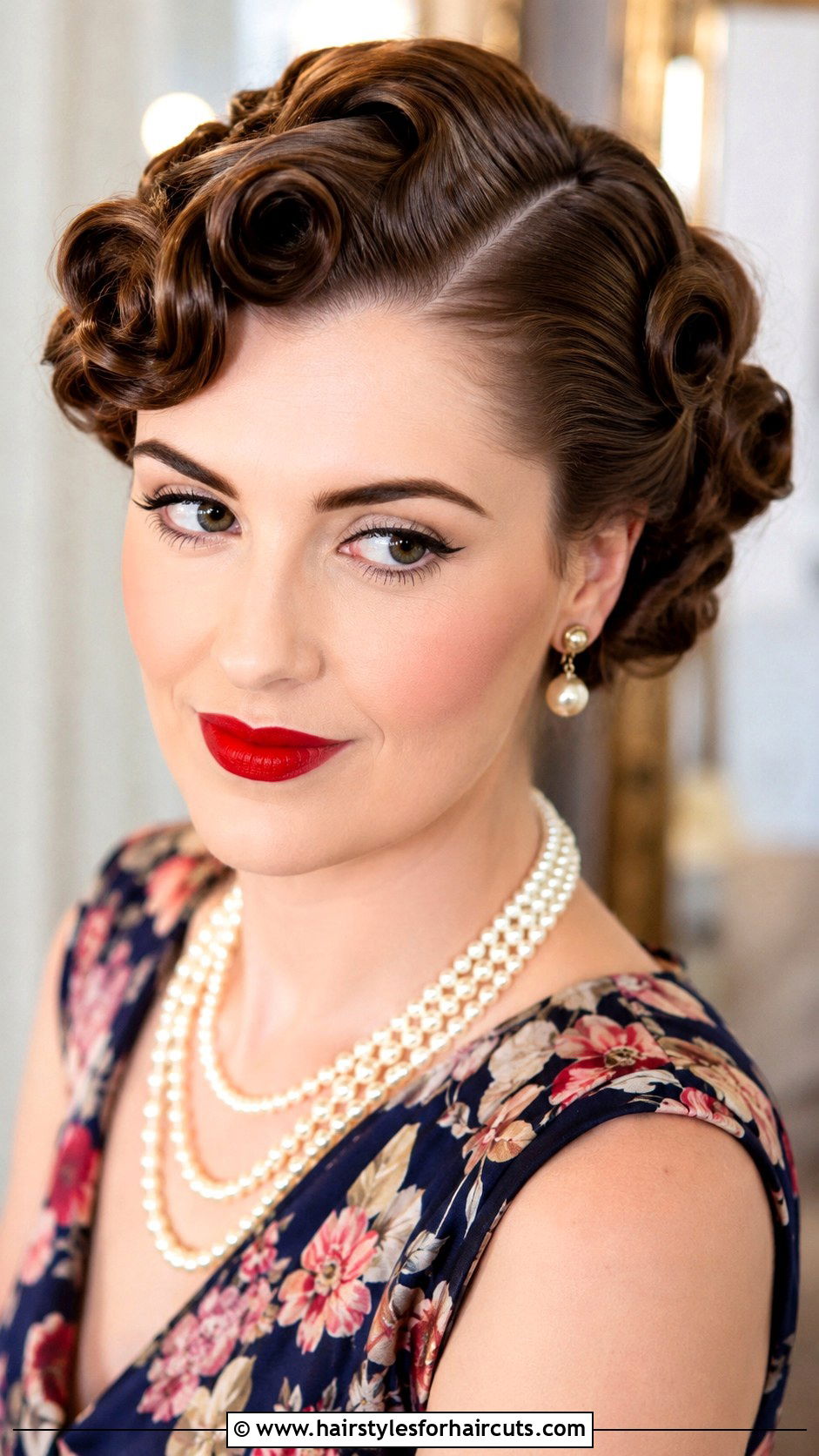 Retro Pin Curls - 25 bridal long hairstyles - 25 bridal long hairstyles