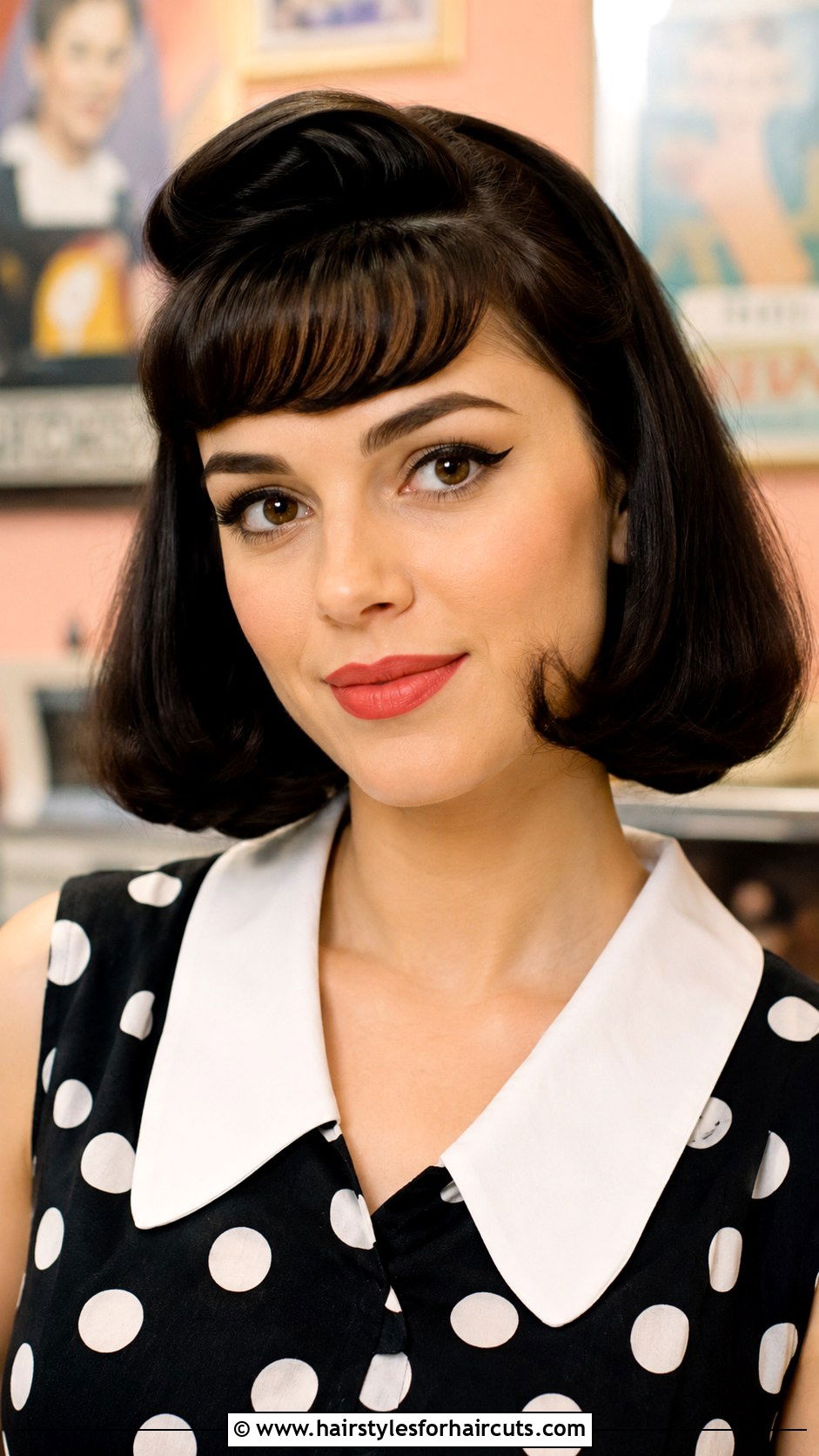 Retro Roller Set Bangs And Bob - 25 curler hairstyles - 25 curler hairstyles
