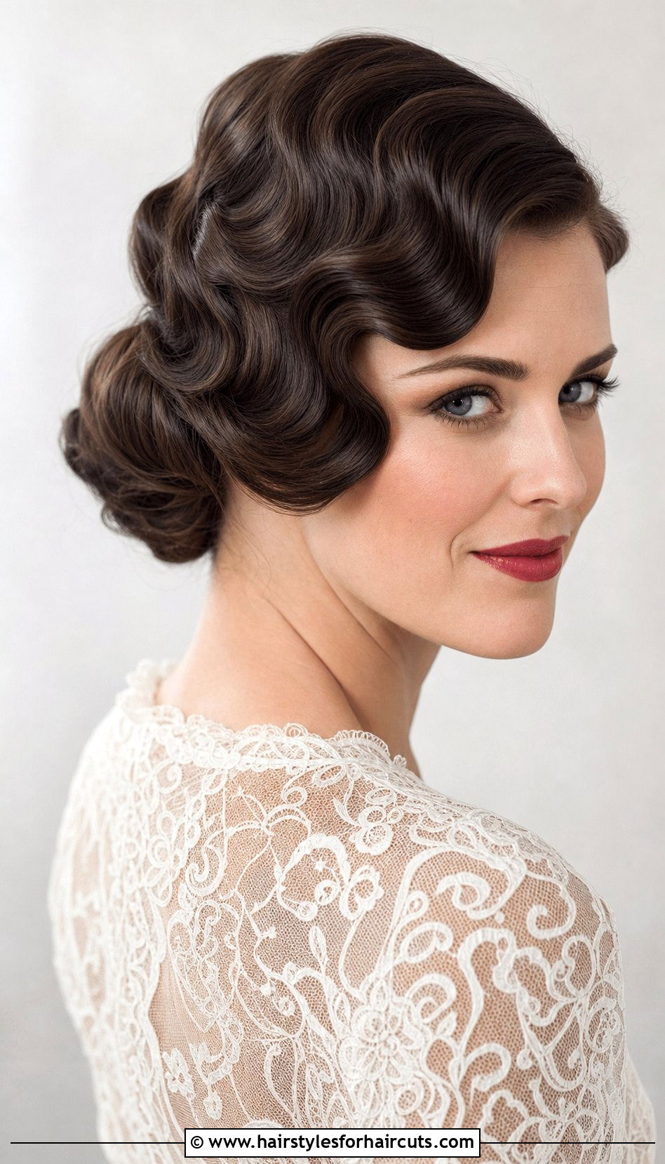 Retro Wavy Updo - 25 wedding hairstyles up - 25 wedding hairstyles up
