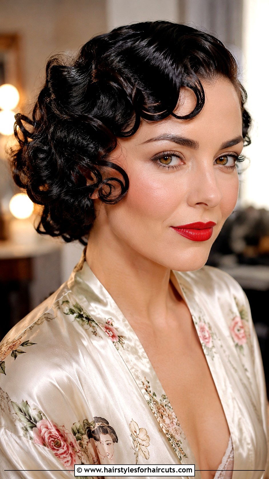 Retro Wet Look Curls - 25 cute hairstyles for wet hair - 25 cute hairstyles for wet hair