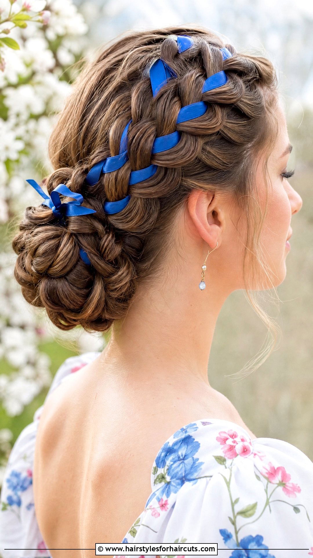 Ribbon Braids Updo - 25 y2k hairstyles - 25 y2k hairstyles