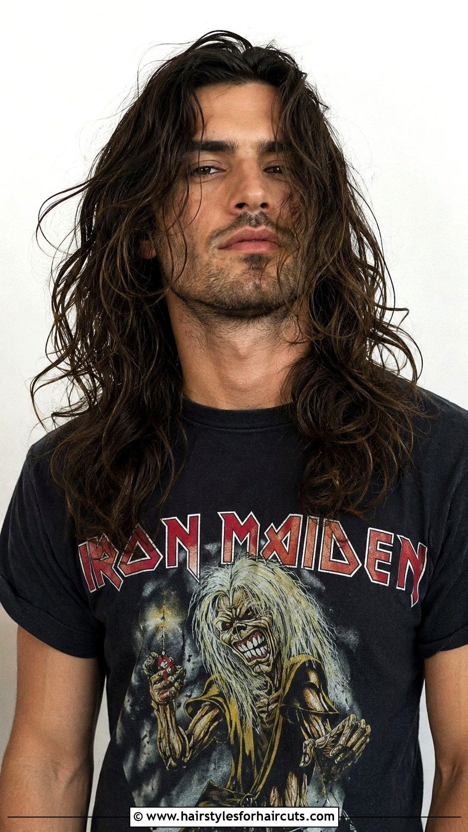 Rocker Long Wavy Hair - 25 70s hairstyles men - 25 70s hairstyles men