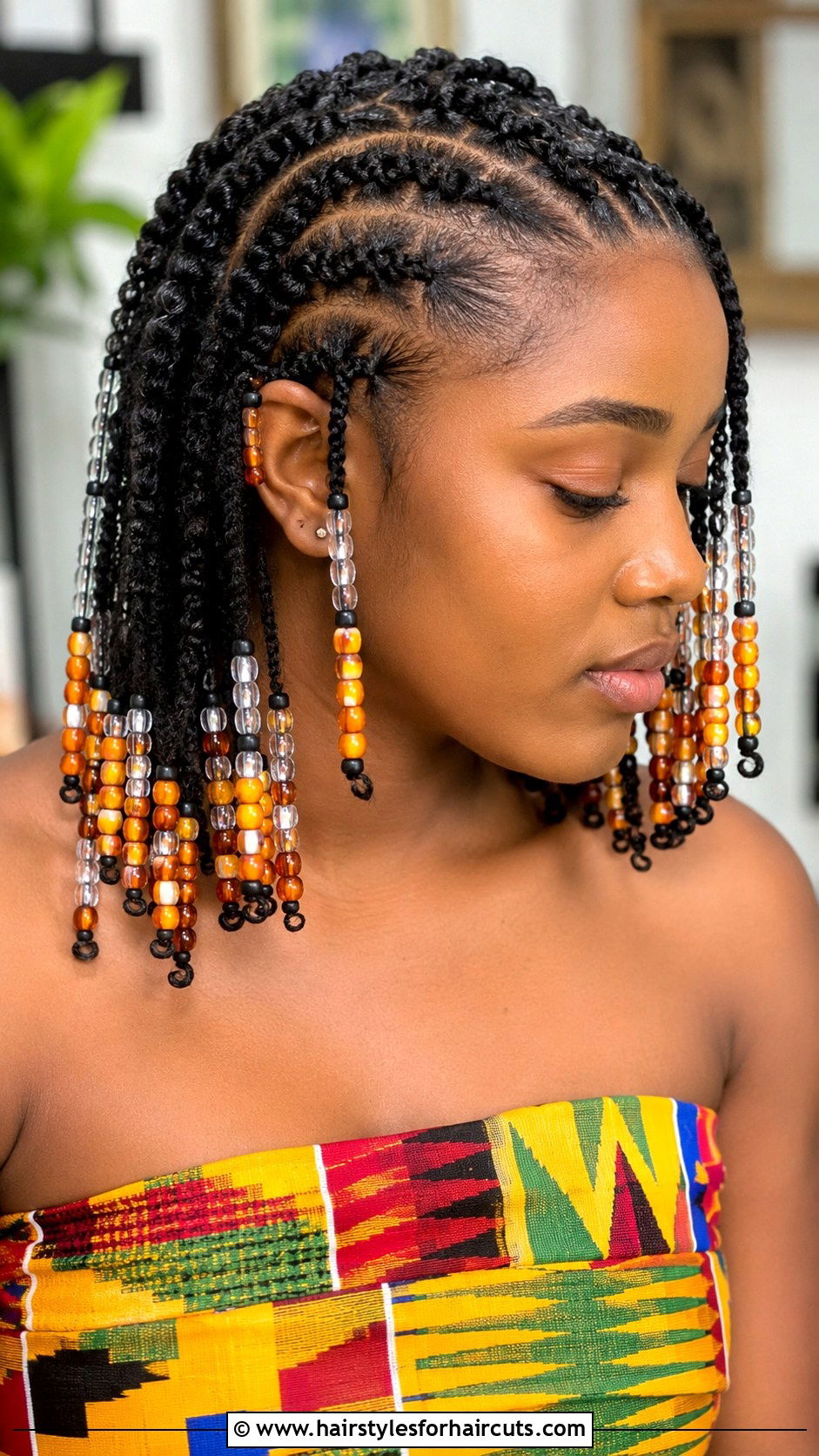 Rod Set With Beads - 25 rod hairstyles for natural hair - 25 rod hairstyles for natural hair