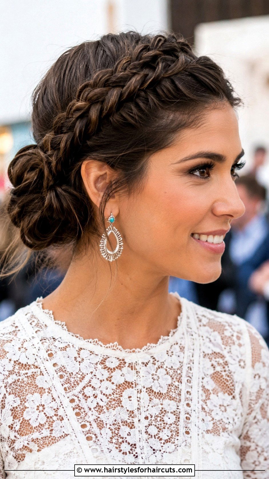 Rodeo Crown Braid Updo - 25 rodeo hairstyles - 25 rodeo hairstyles