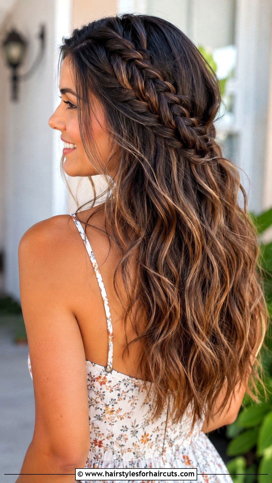 Rodeo Waterfall Braid Loose Waves - 25 rodeo hairstyles - 25 rodeo hairstyles