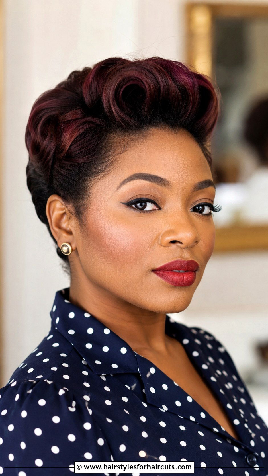 Rolled Bob Pin Up - 25 pin up hairstyles for black women - 25 pin up hairstyles for black women