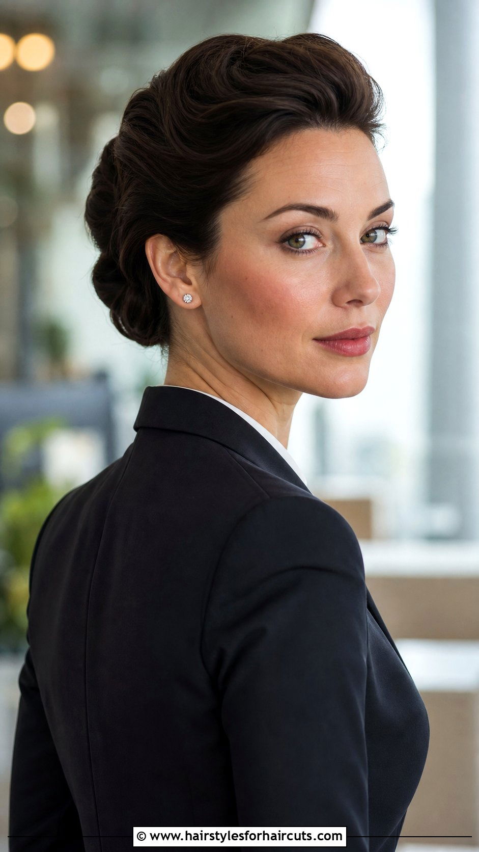Rolled Updo For Short Hair - 25 work hairstyles for short hair - 25 work hairstyles for short hair