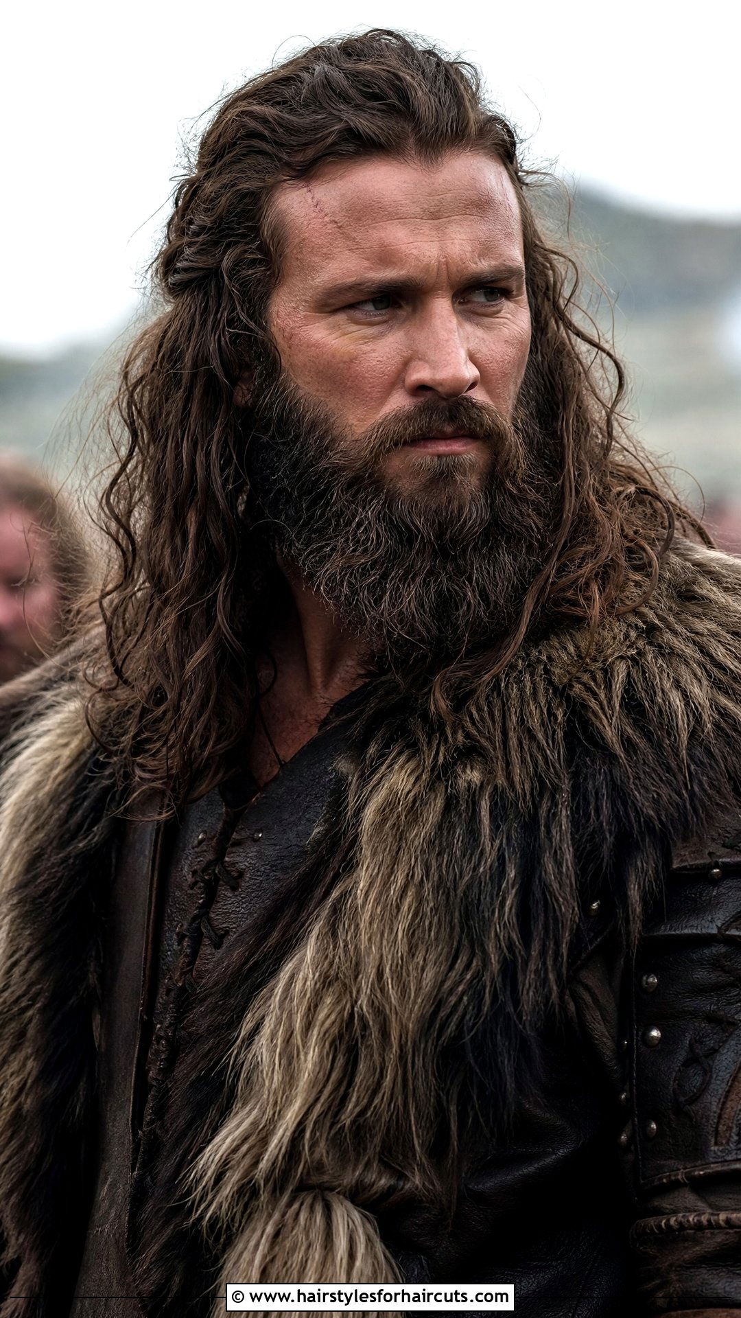 Rollo Style Long Hair And Thick Full Beard - 25 viking facial hairstyles - 25 viking facial hairstyles