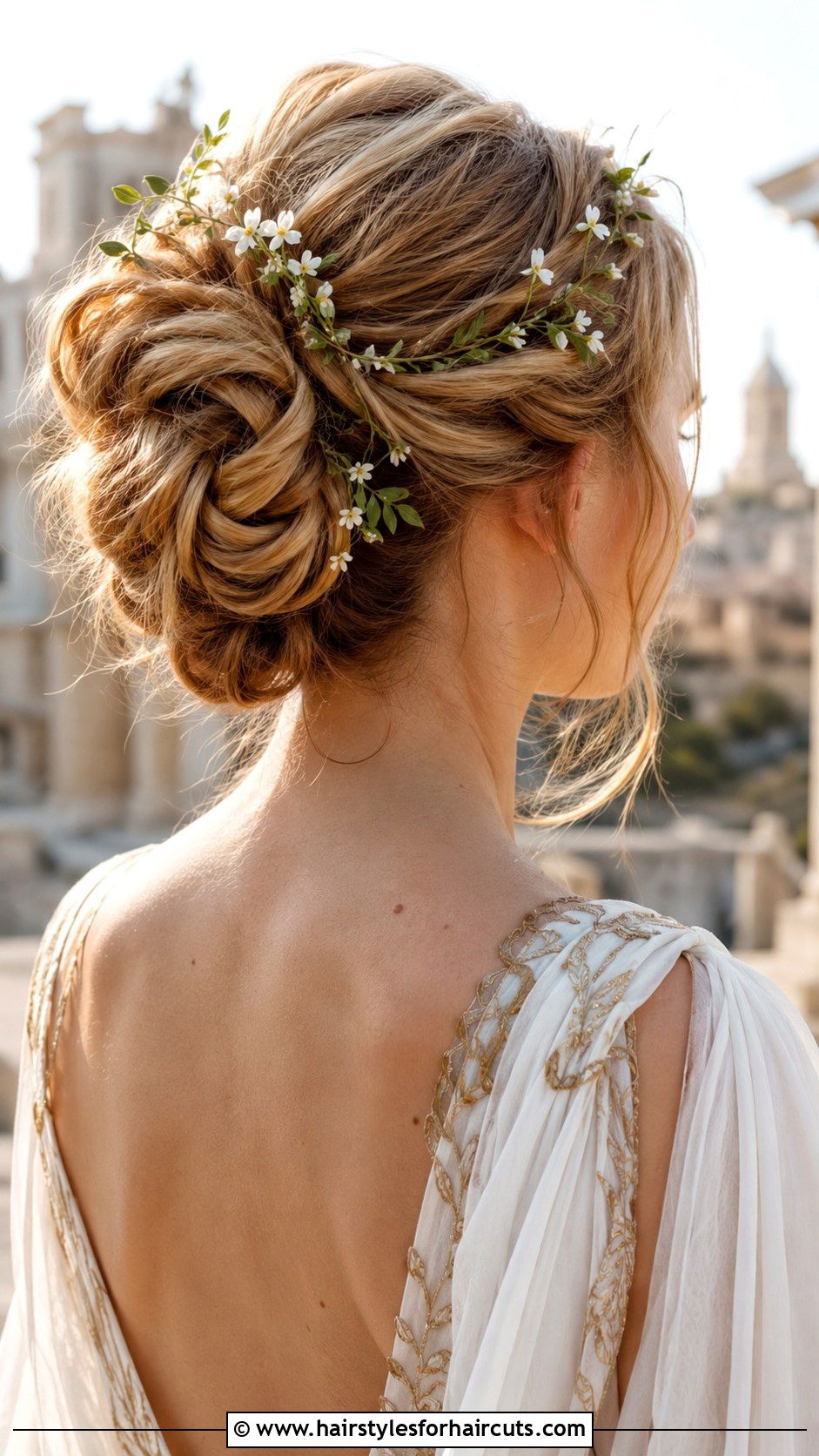 Roman Holiday Updo - 25 elegant wedding hairstyles for long hair - 25 elegant wedding hairstyles for long hair
