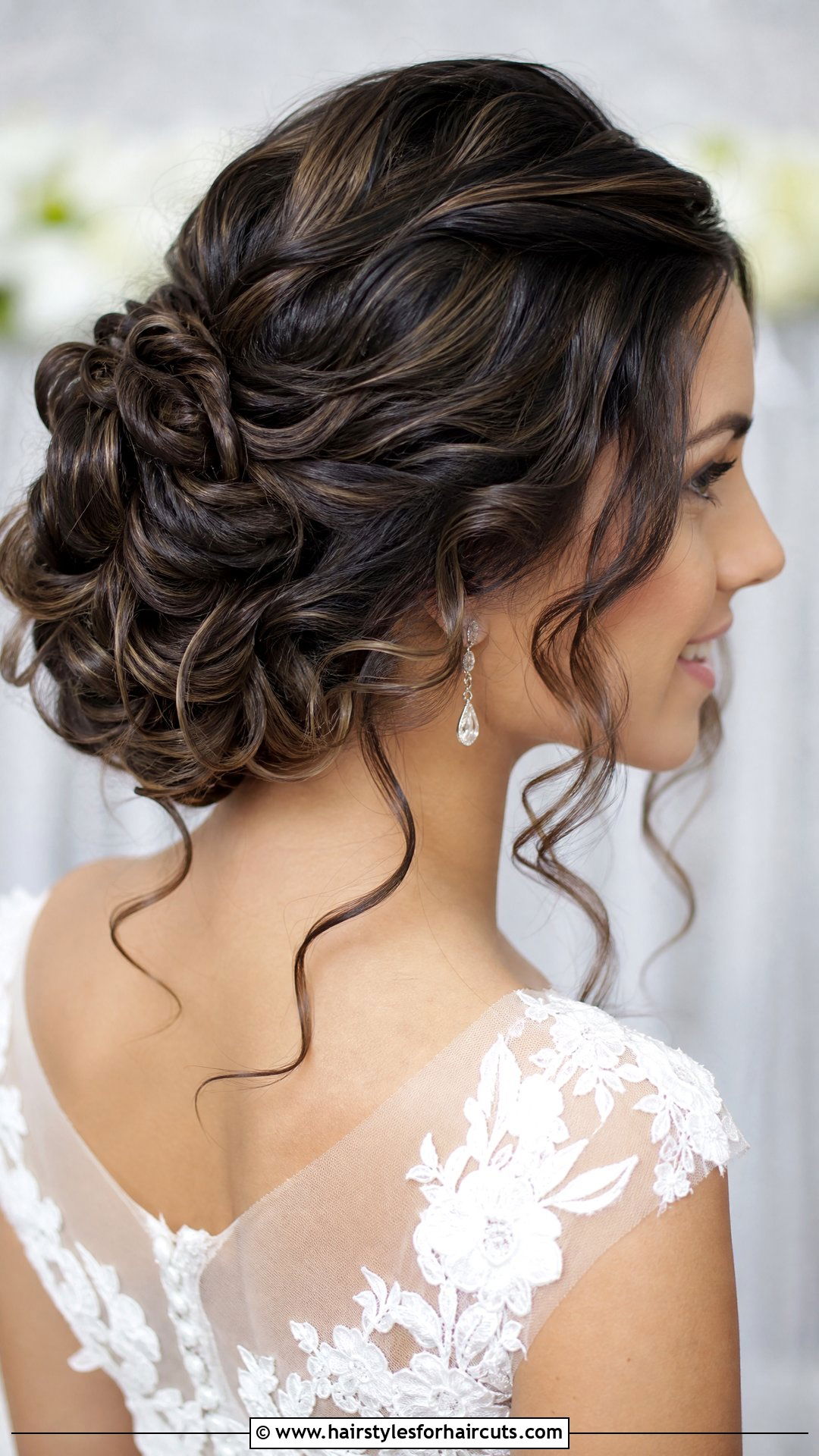 Romantic Curled Updo Wedding Hairstyle - 25 weding hairstyles - 25 weding hairstyles