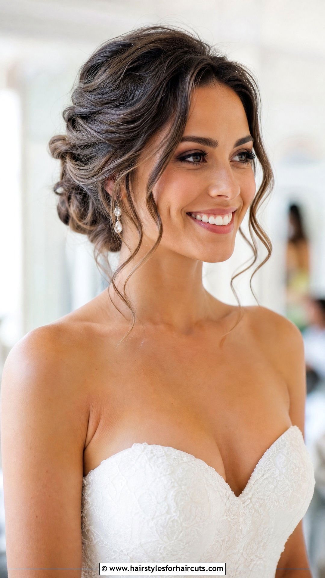 Romantic Loose Updo Wedding Hair - 25 wedding hairstyles medium length hair - 25 wedding hairstyles medium length hair