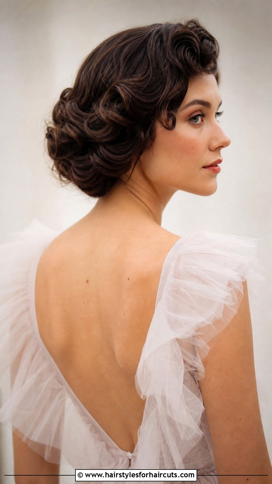 Romantic Pinned Waves Short Hair - 25 updo wedding hairstyles for short hair - 25 updo wedding hairstyles for short hair