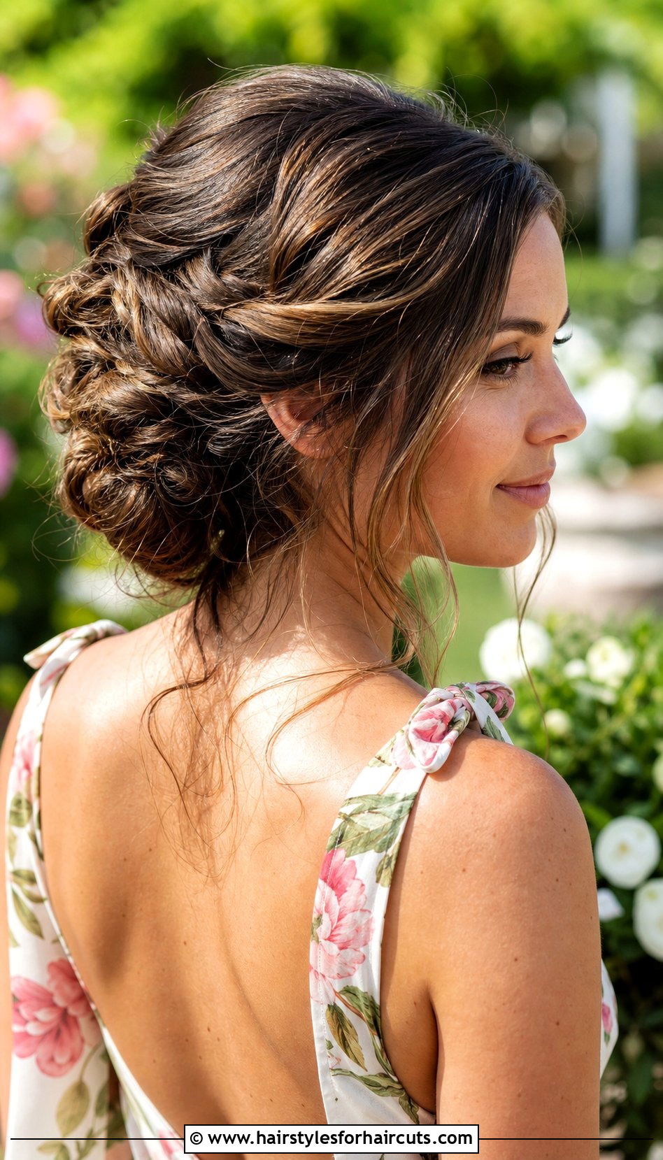Romantic Twisted Updo Wedding Hairstyle - 25 wedding hairstyles shoulder length - 25 wedding hairstyles shoulder length