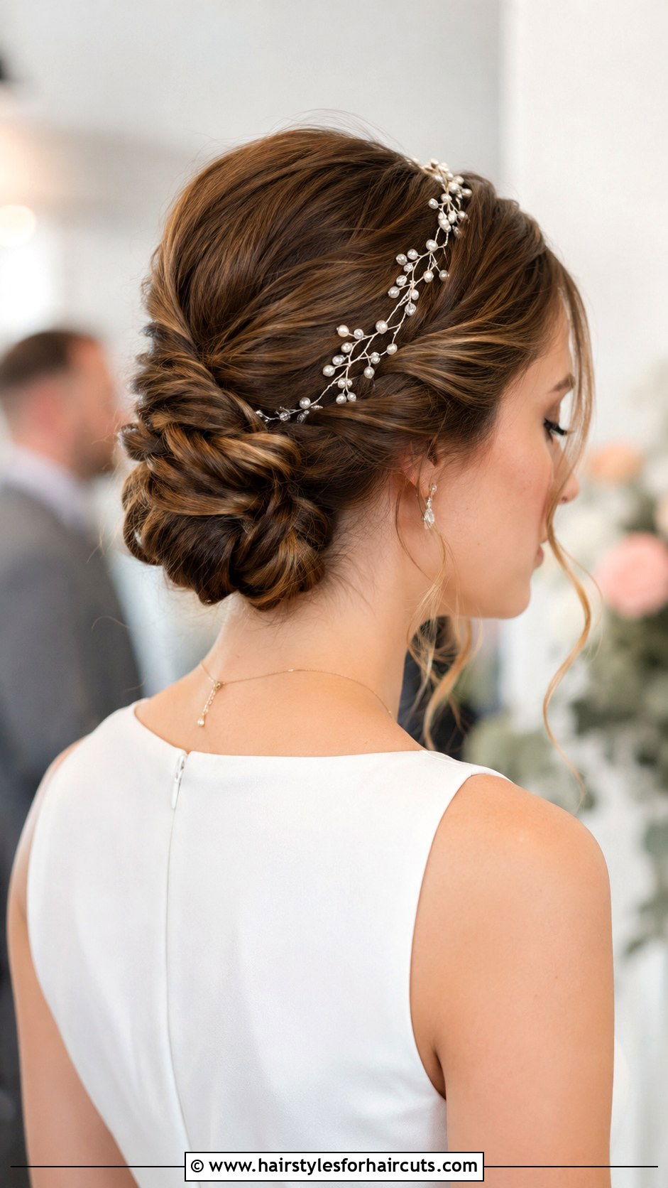 Romantic Twisted Updo - 25 brides hairstyles for long hair - 25 brides hairstyles for long hair