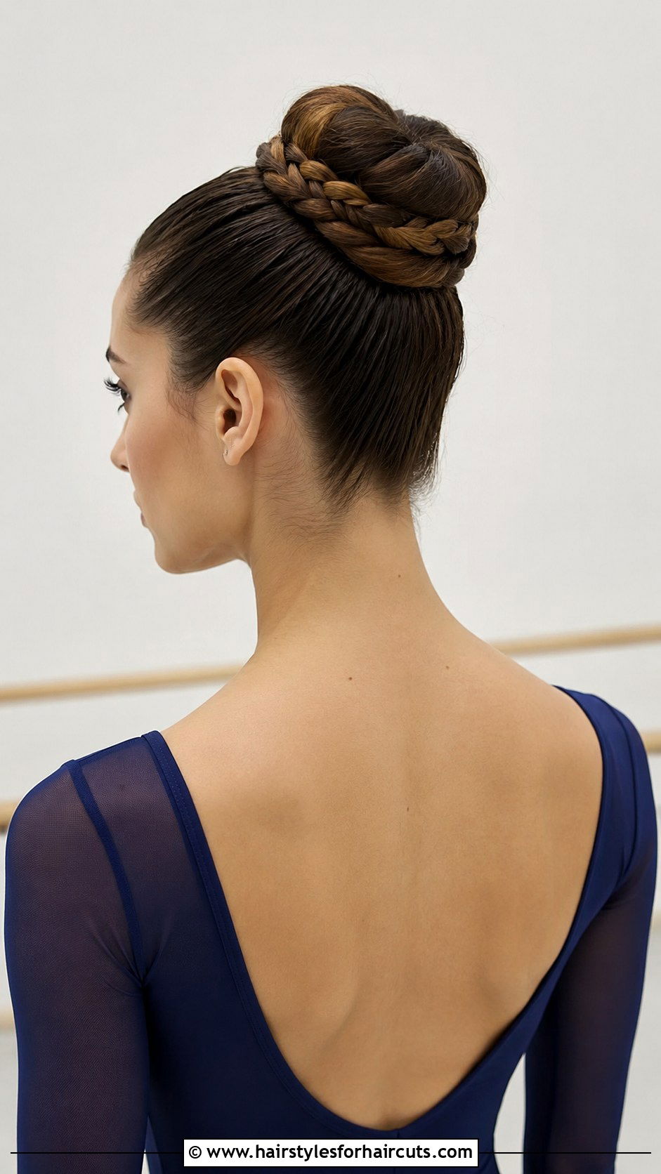 Rope Braid Ballet Updo - 25 ballet hairstyles for long hair - 25 ballet hairstyles for long hair