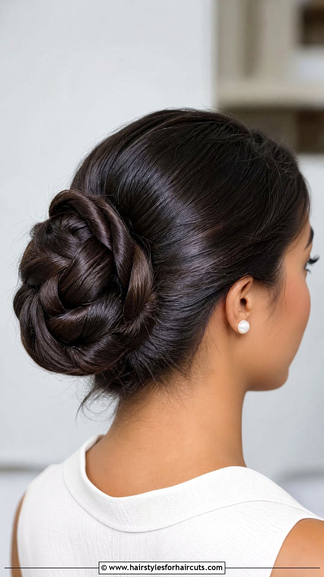 Rope Braid Bun - 25 professional hairstyles for long hair - 25 professional hairstyles for long hair