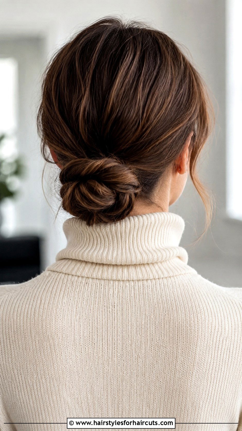 Rope Braid Bun - 25 braids hairstyles for straight hair - 25 braids hairstyles for straight hair