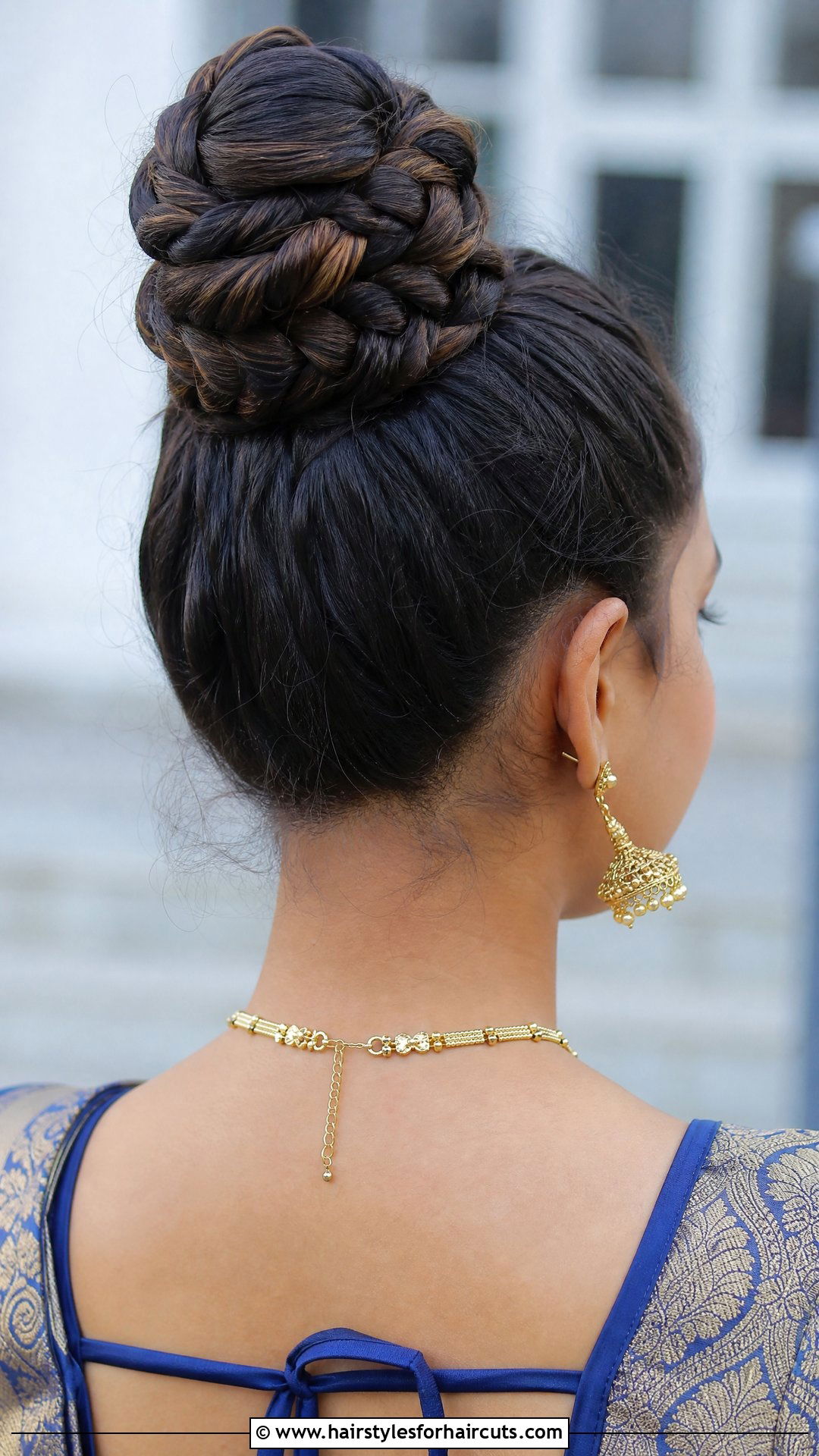 Rope Braid High Bun - 25 indian hairstyles girl - 25 indian hairstyles girl