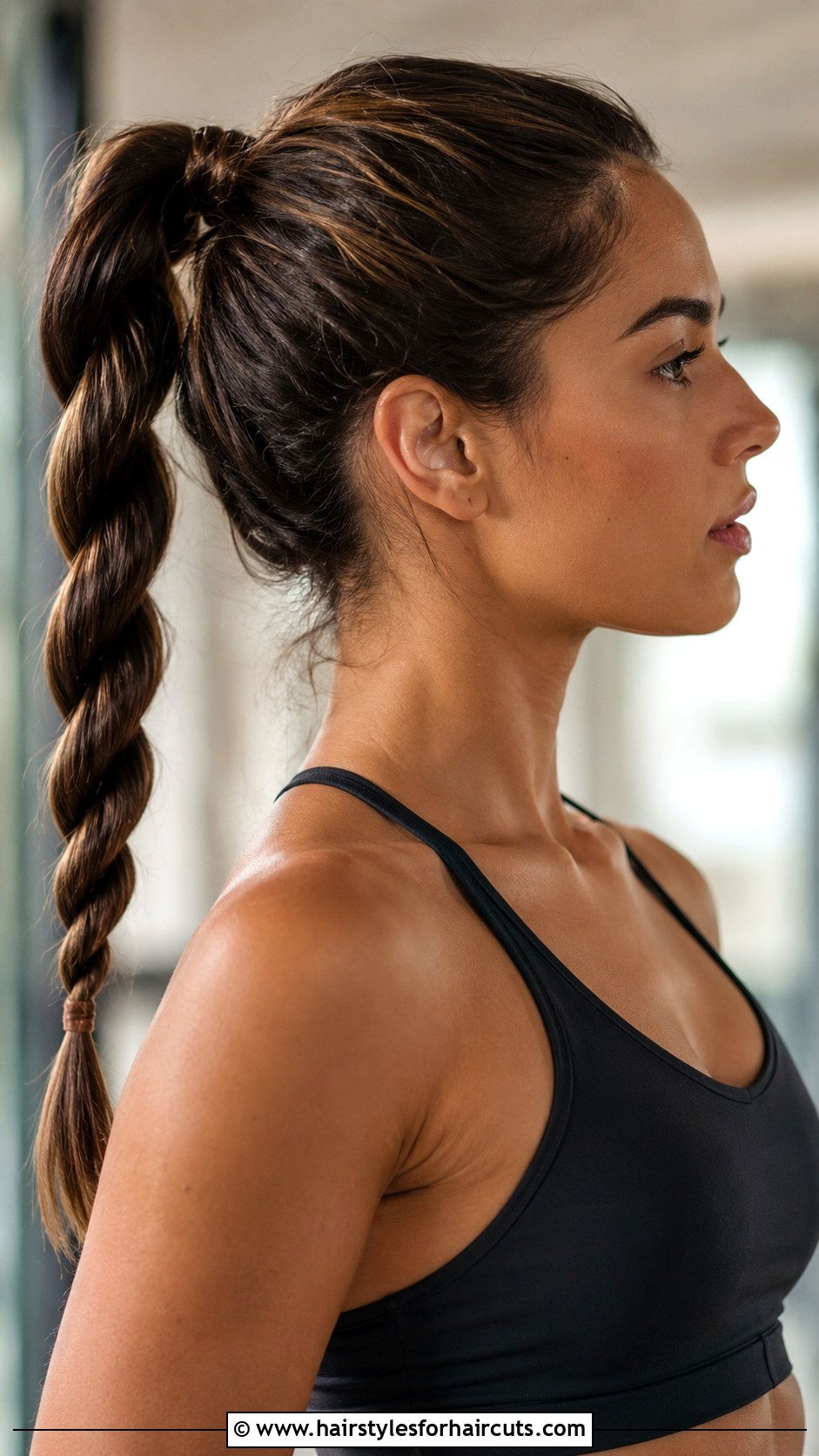 Rope Braid Ponytail - 25 protective hairstyles for straight hair - 25 protective hairstyles for straight hair