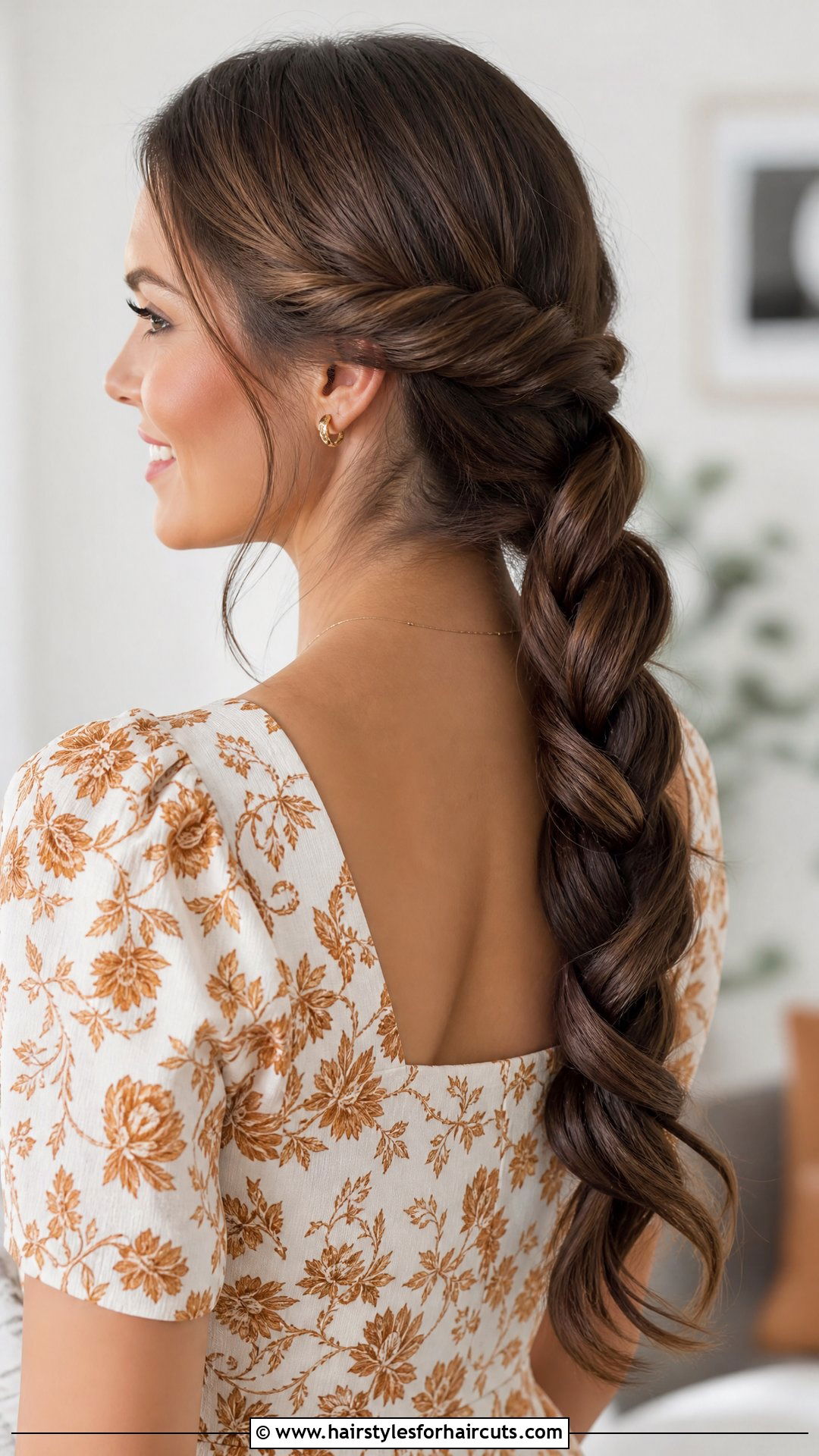 Rope Braid Ponytail Long Hair - 25 easy wedding guest hairstyles for long hair - 25 easy wedding guest hairstyles for long hair