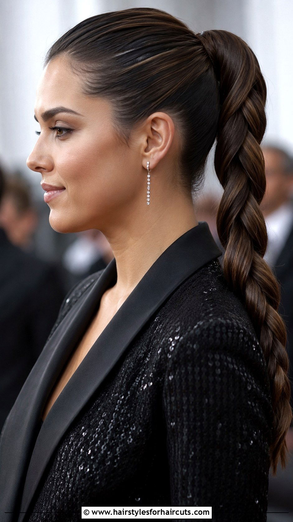 Rope Braid Ponytail Long Hair - 25 christmas party hairstyles for long hair - 25 christmas party hairstyles for long hair