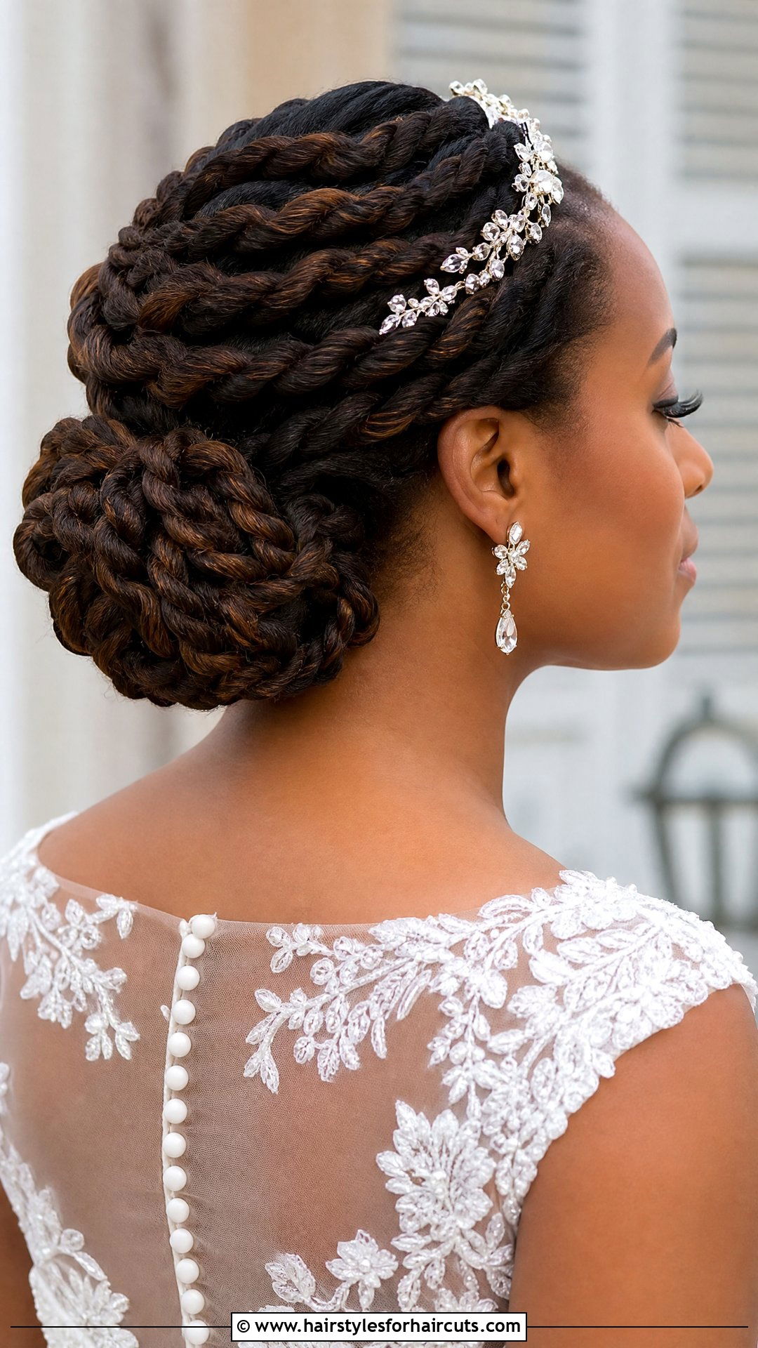 Rope Braid Updo - 25 long hair arabic wedding hairstyles - 25 long hair arabic wedding hairstyles