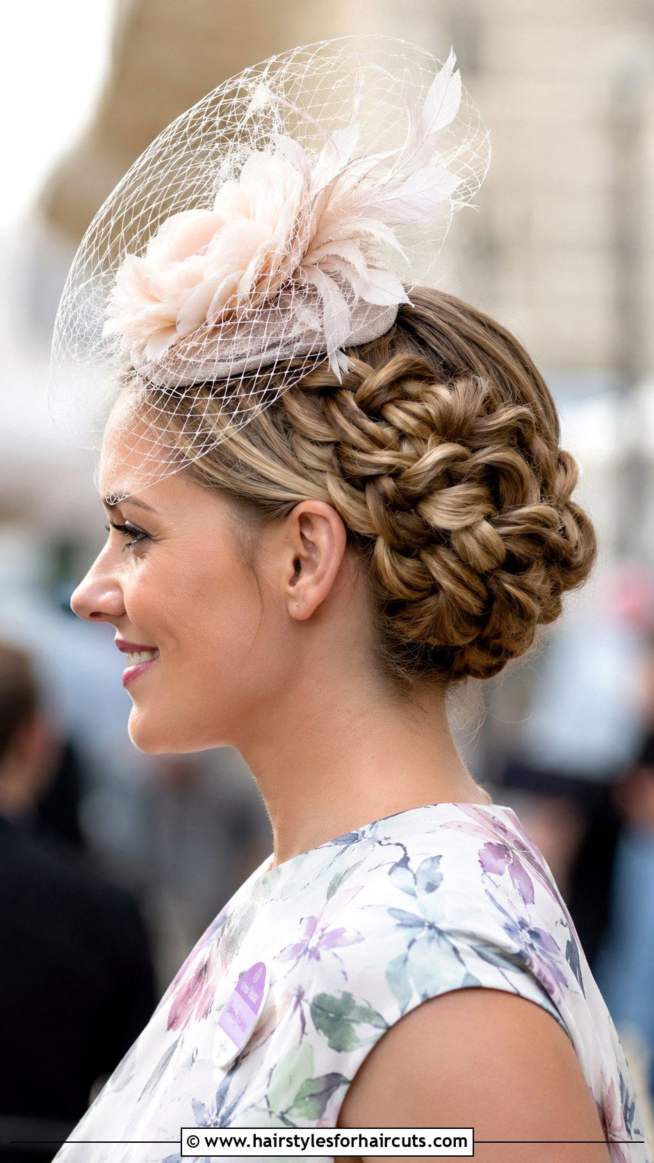 Rope Braid Updo Fascinator - 25 fascinator hairstyles - 25 fascinator hairstyles