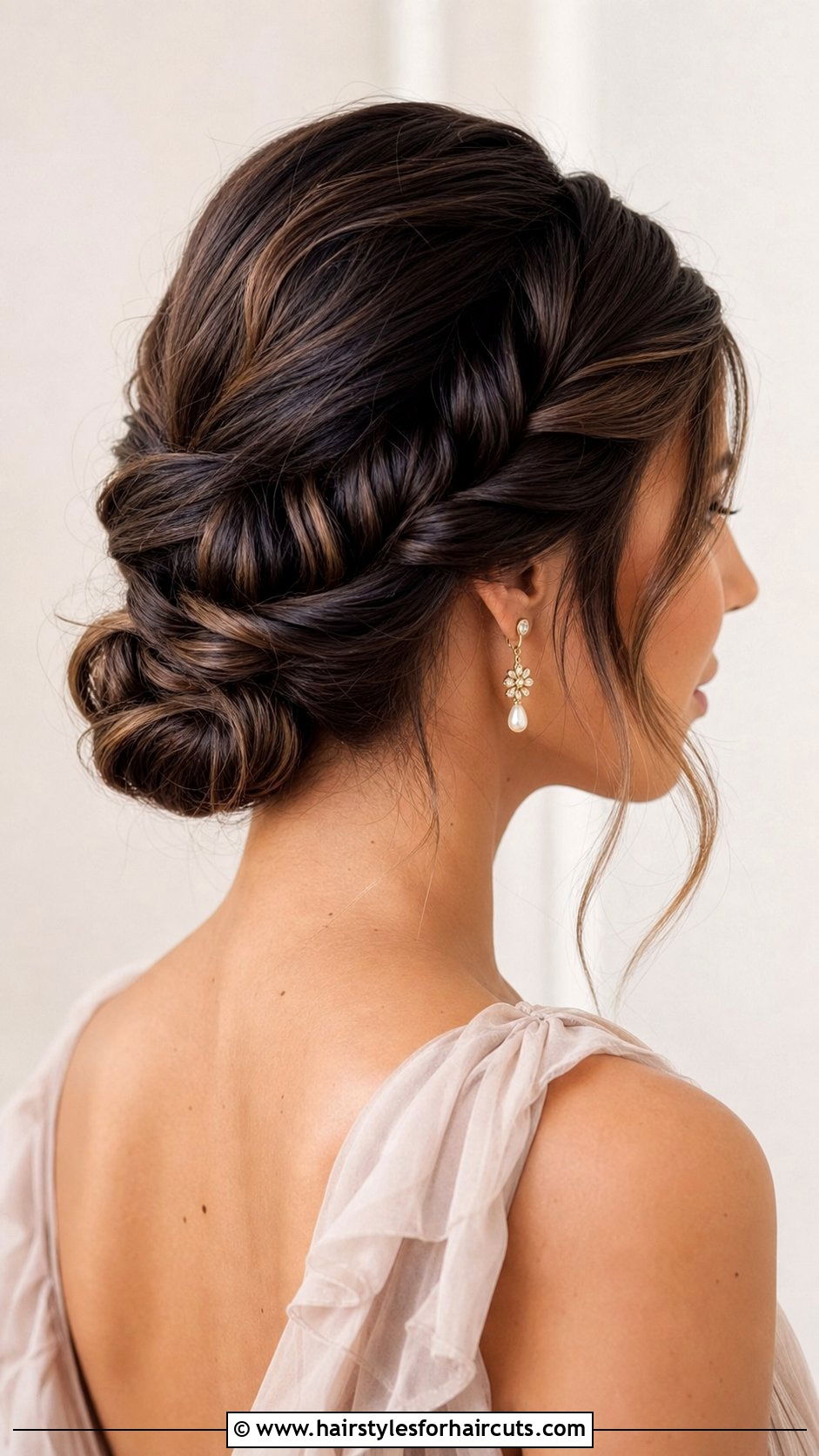 Rope Braid Updo For Medium Hair - 25 wedding hairstyles for shoulder length hair - 25 wedding hairstyles for shoulder length hair