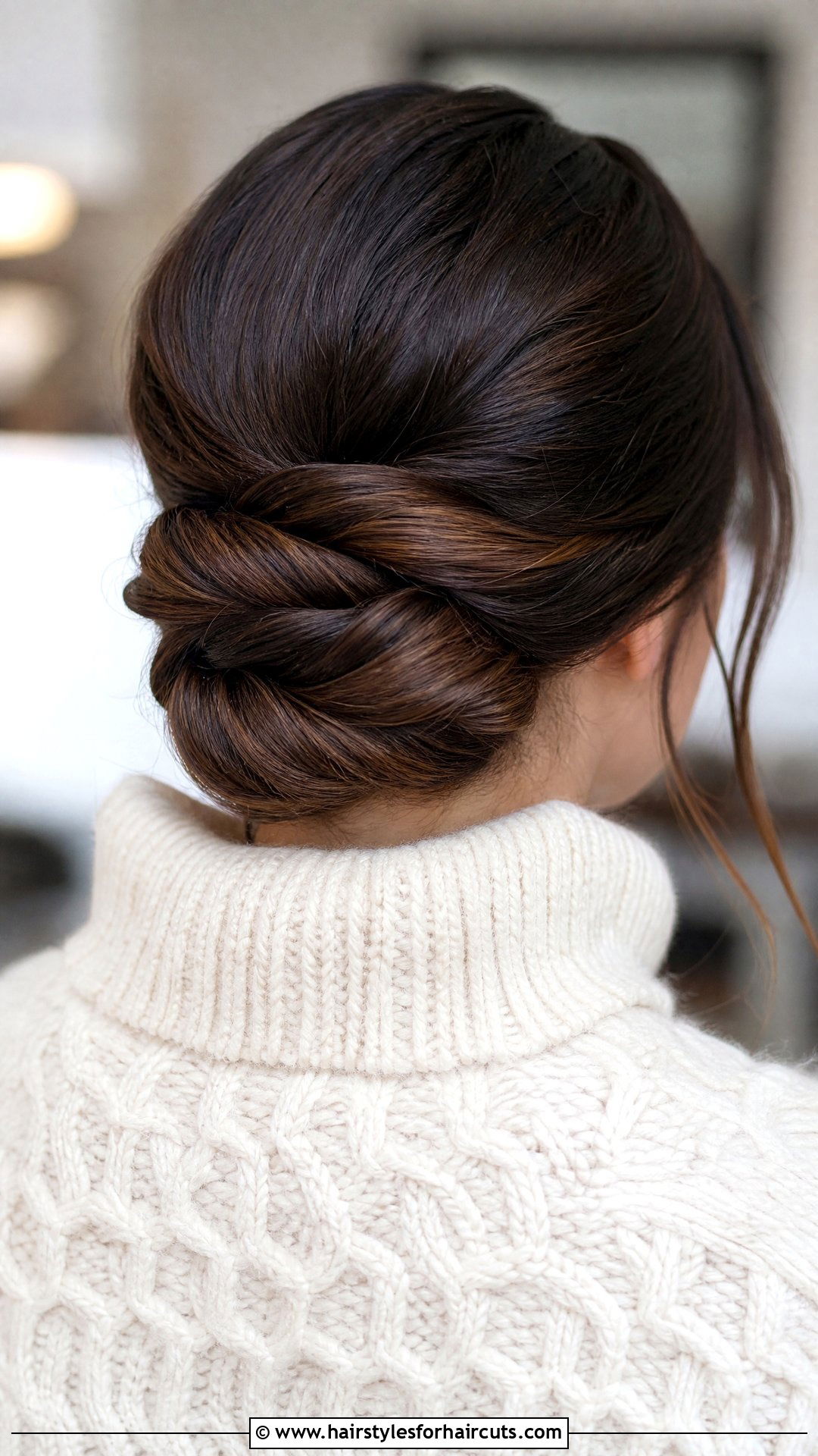 Rope Twist Bun For White Hair - 25 protective hairstyles for white hair - 25 protective hairstyles for white hair