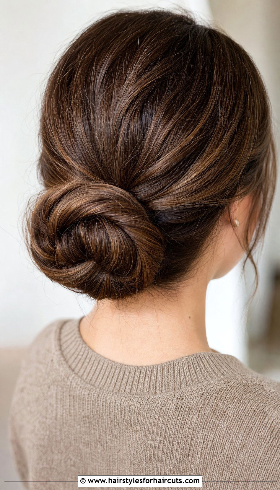 Rope Twist Low Bun - 25 low bun hairstyles - 25 low bun hairstyles