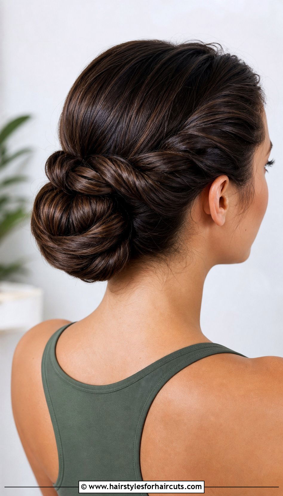 Rope Twisted Bun - 25 martial arts hairstyles for long hair - 25 martial arts hairstyles for long hair