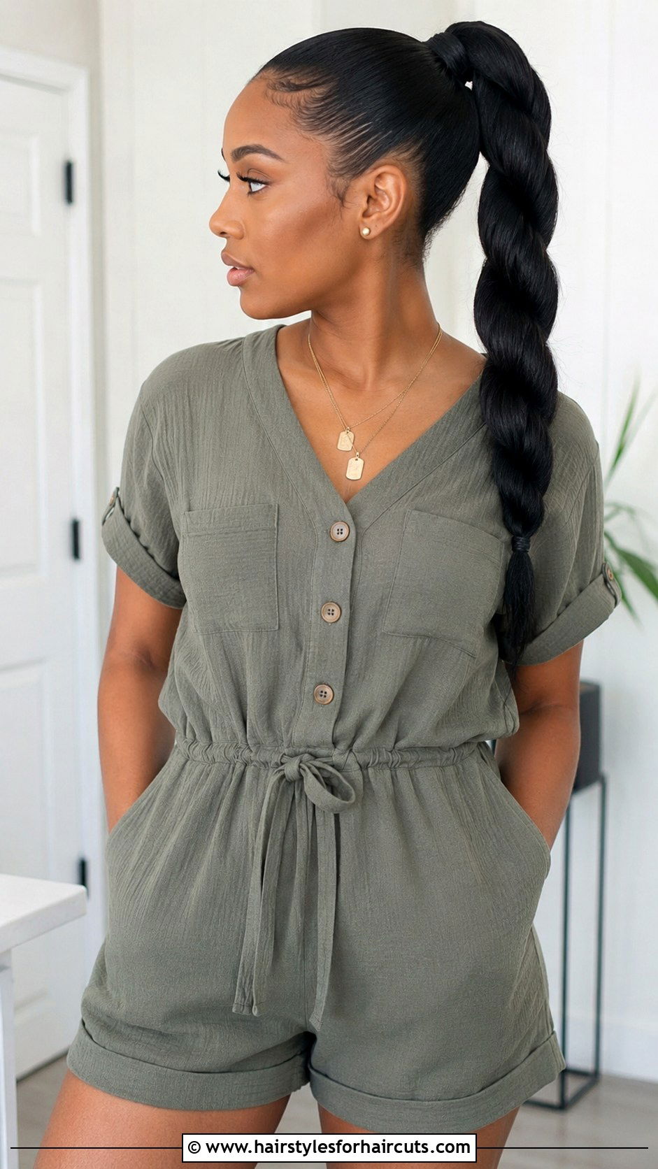Rope Twisted Ponytail - 25 beachy hairstyles - 25 beachy hairstyles