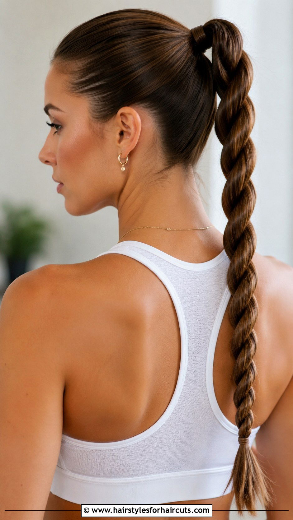 Rope Twisted Ponytail - 25 clip in hair extension hairstyles - 25 clip in hair extension hairstyles