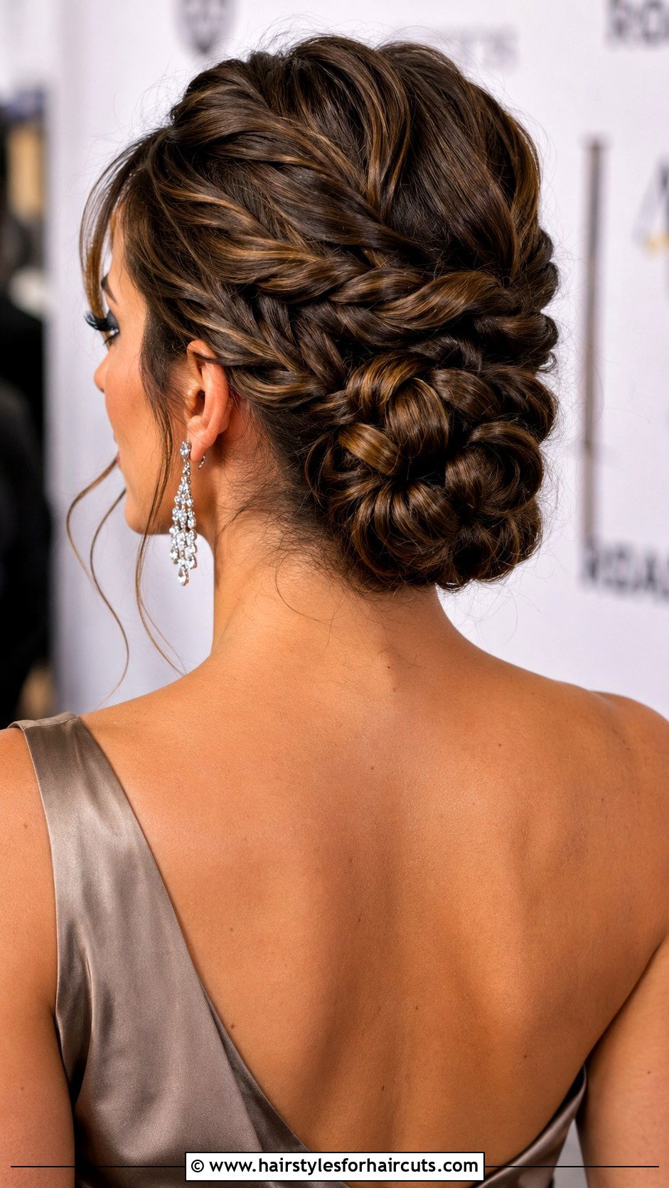 Roped Braid Updo - 25 masquerade hairstyles for long hair - 25 masquerade hairstyles for long hair