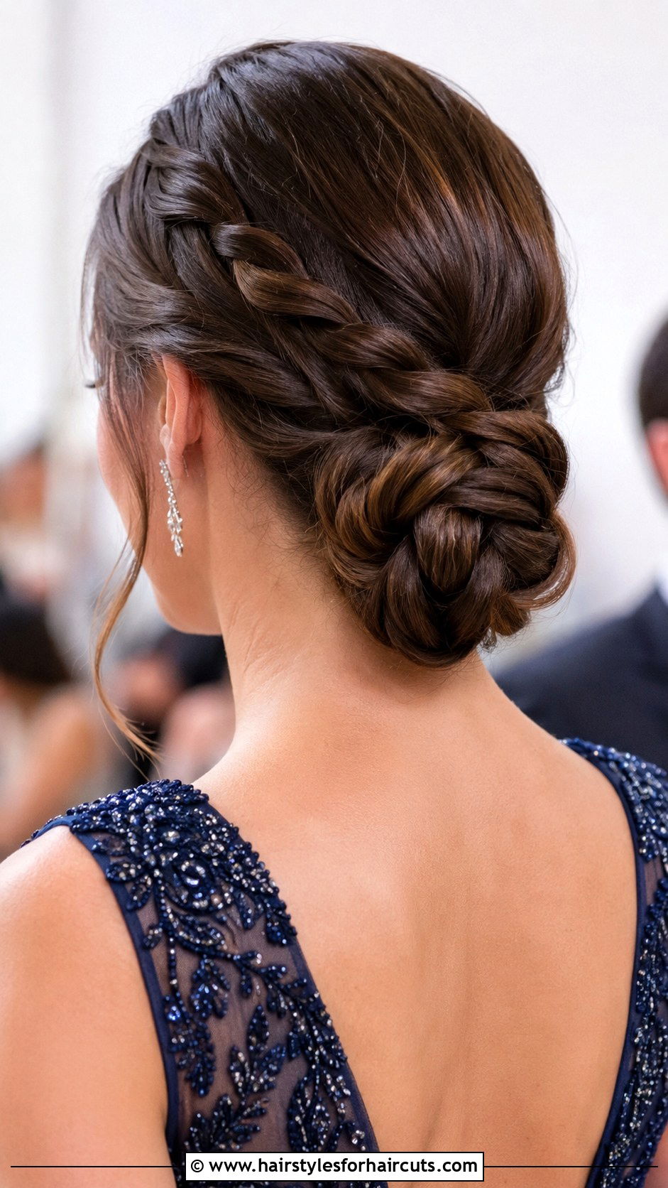 Roped Braid Updo - 25 easy formal hairstyles for medium hair - 25 easy formal hairstyles for medium hair