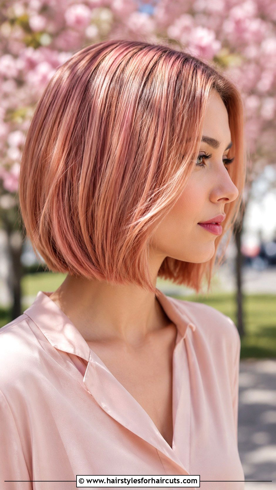Rose Gold Bob - 25 hair color ideas for bob hairstyles - 25 hair color ideas for bob hairstyles
