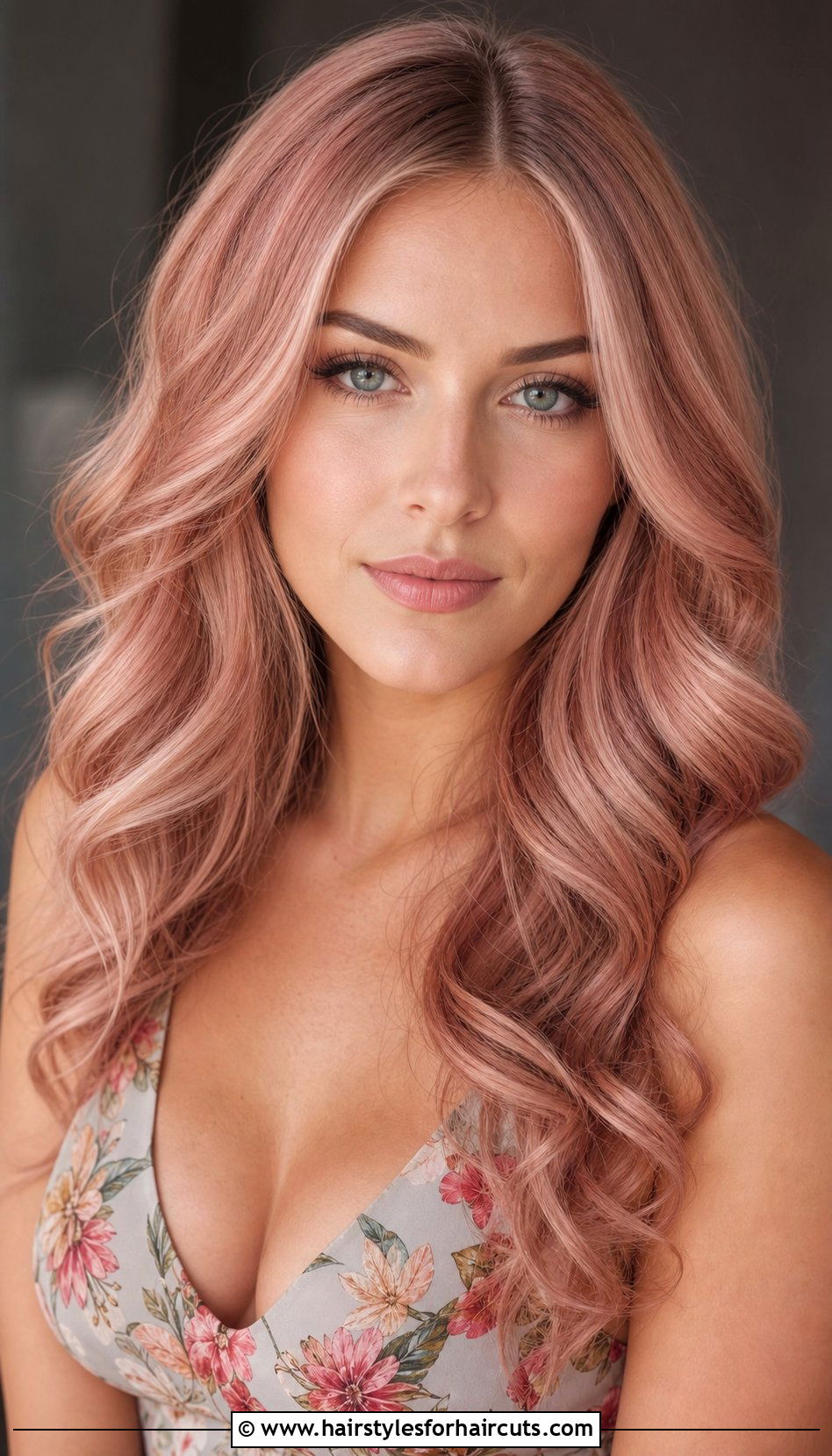 Rose Gold Long Hair - 25 hairstyles with colour - 25 hairstyles with colour