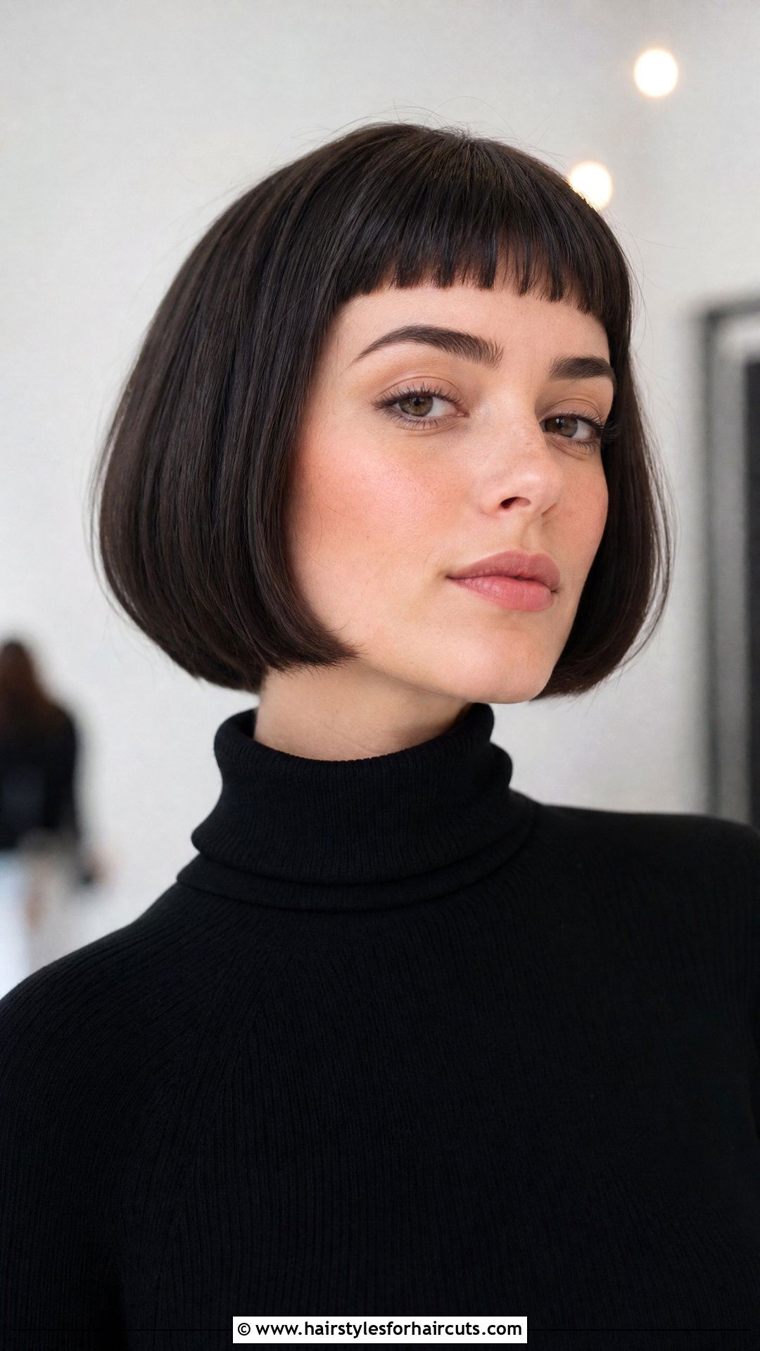 Round Bob With Micro Bangs - 25 haircuts styles with bangs - 25 haircuts styles with bangs