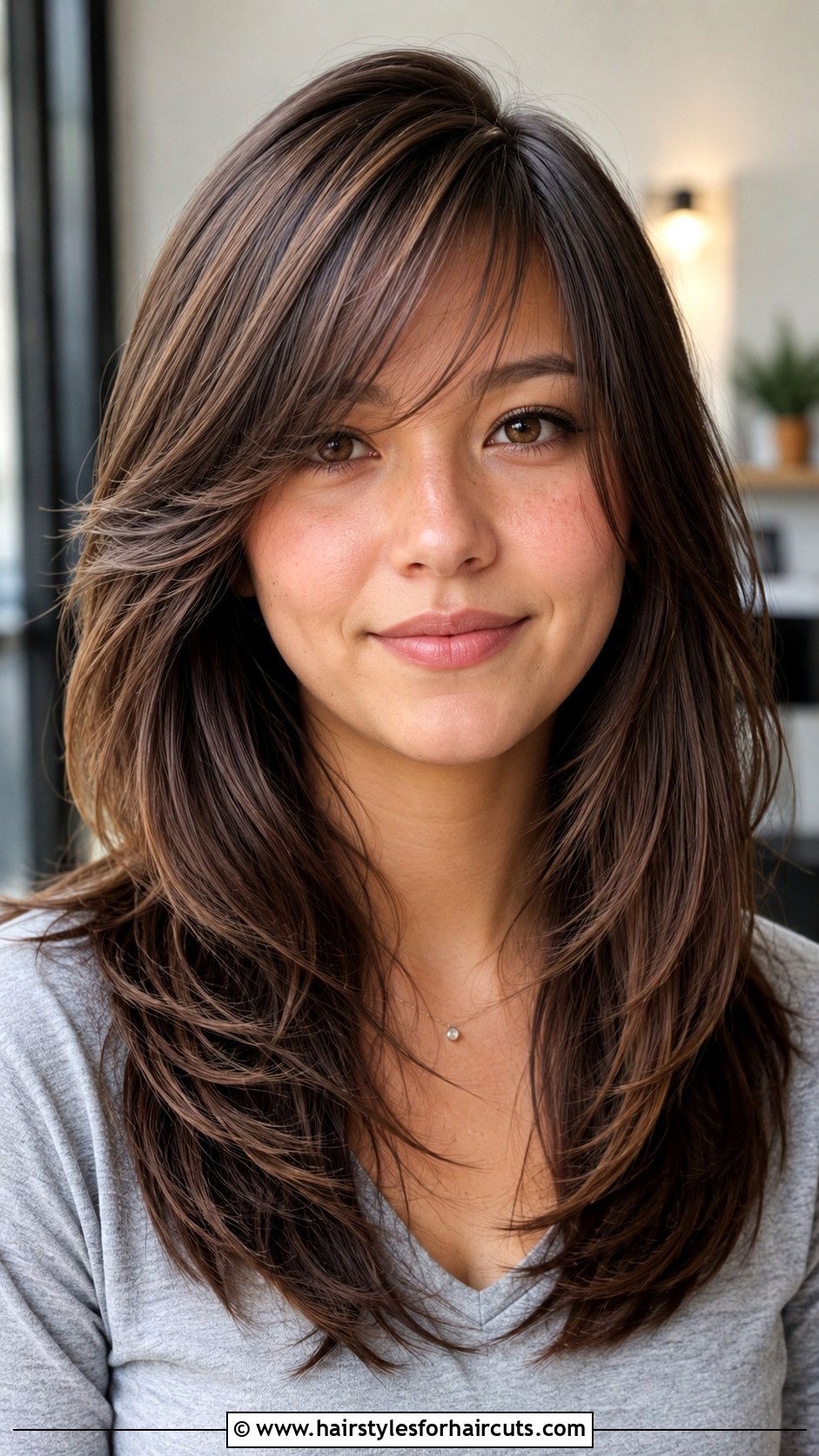 Round Face Haircut With Side Bangs - 25 hairstyles with side fringe - 25 hairstyles with side fringe