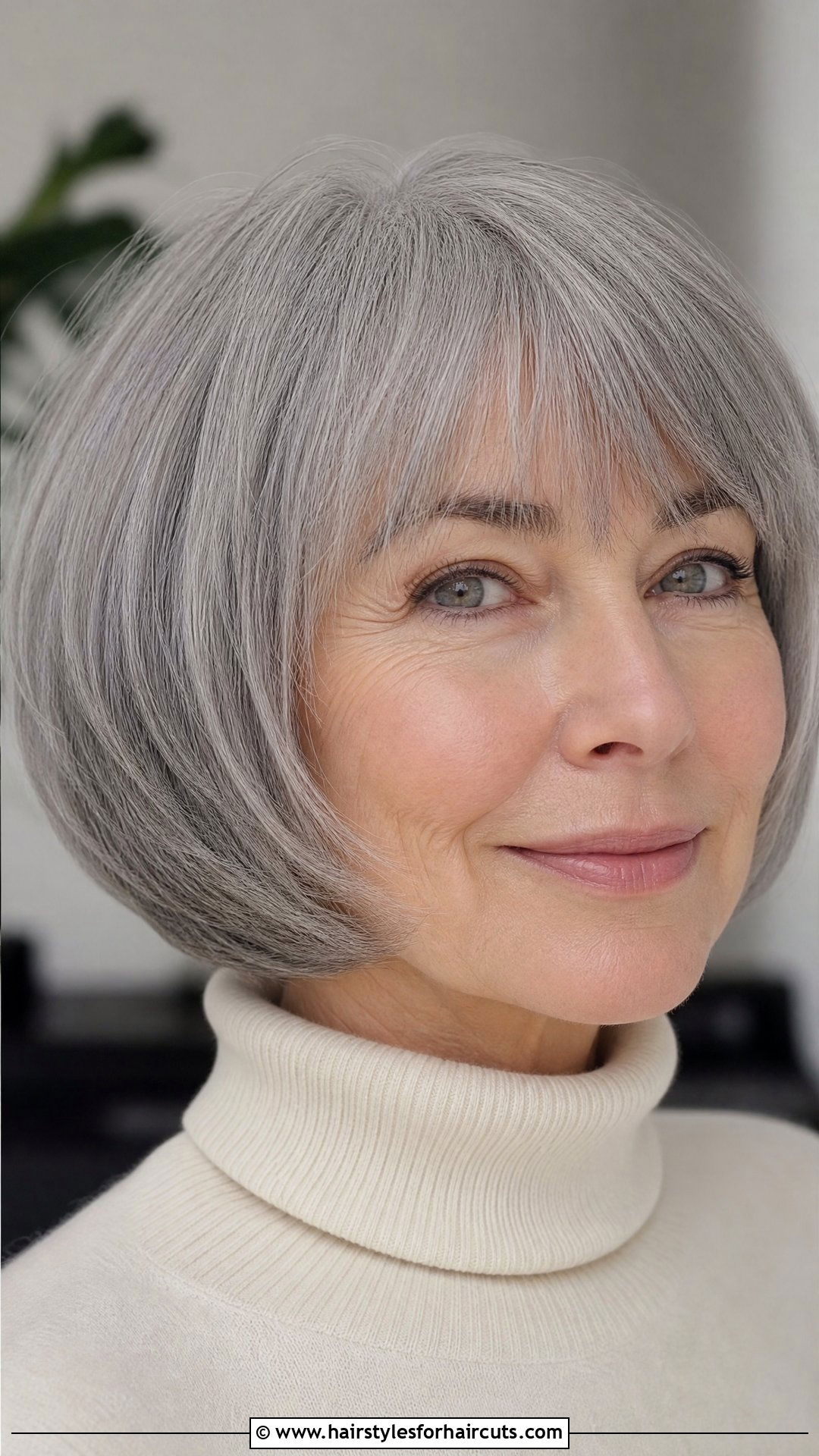 Rounded Bob For Gray Hair - 25 medium haircuts for gray hair - 25 medium haircuts for gray hair