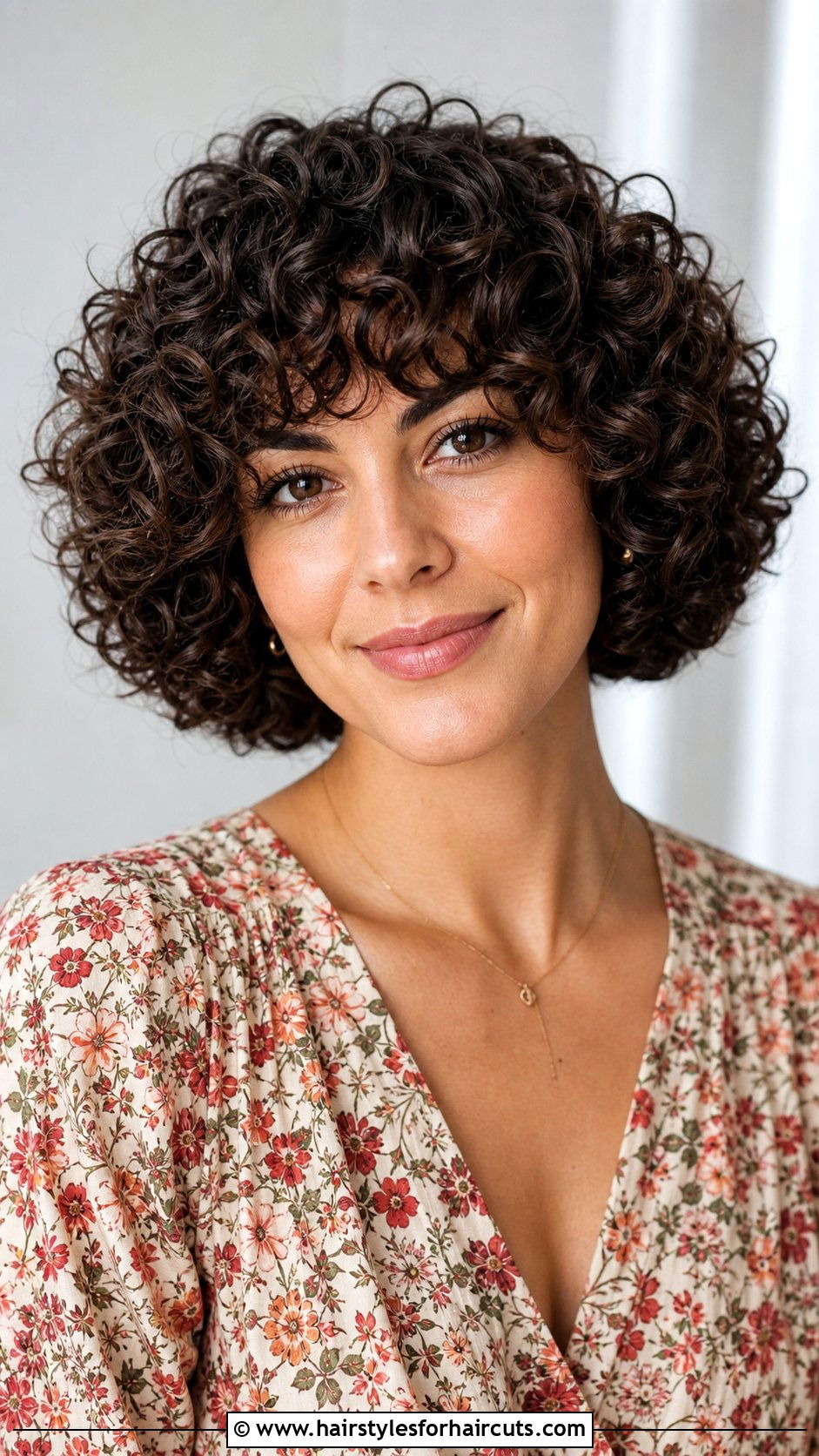 Rounded Curly Bob - 25 haircuts for thinning curly hair - 25 haircuts for thinning curly hair