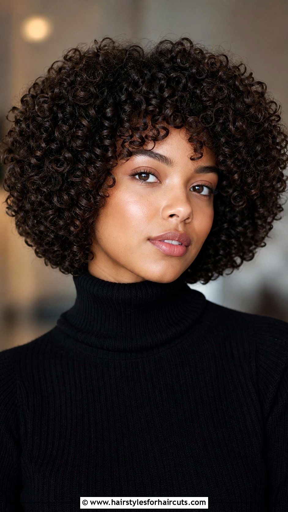 Rounded Curly Bob - 25 indian curly hairstyles - 25 indian curly hairstyles