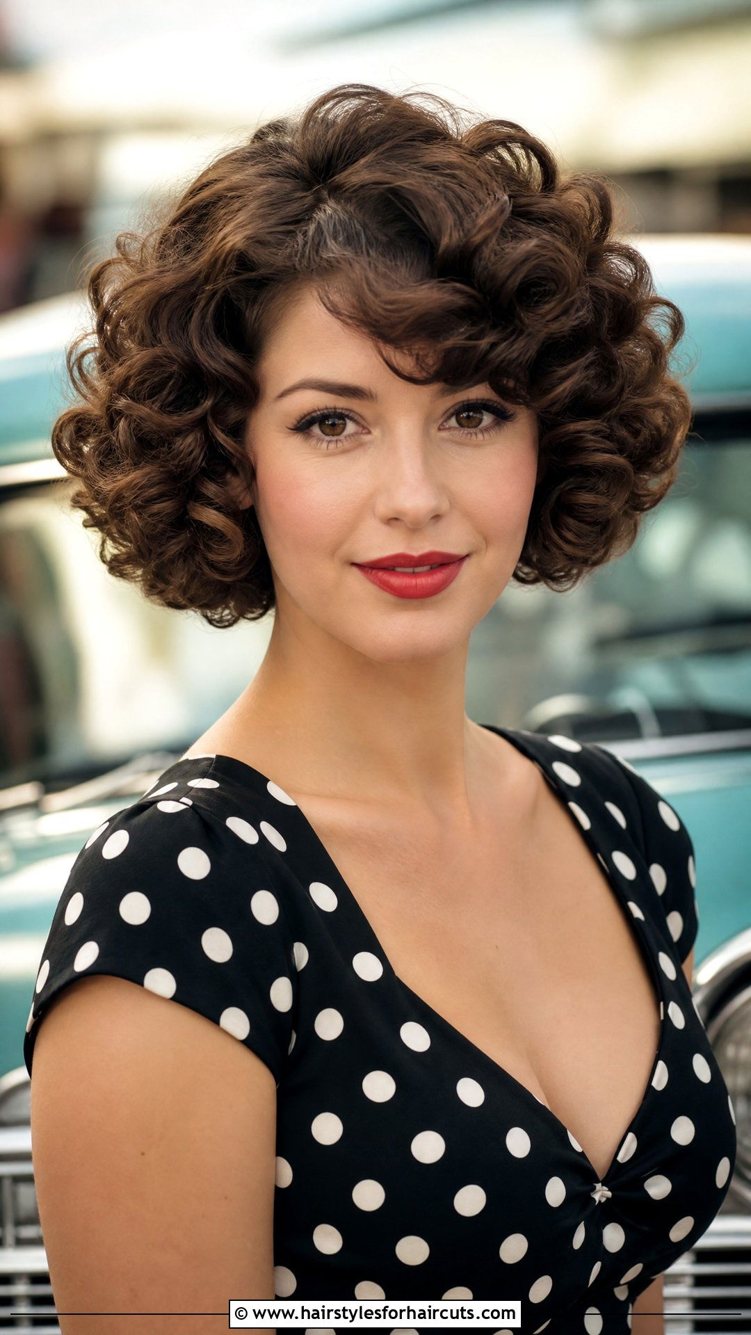 Rounded Curly Bob - 25 womens hairstyles for curly hair - 25 womens hairstyles for curly hair