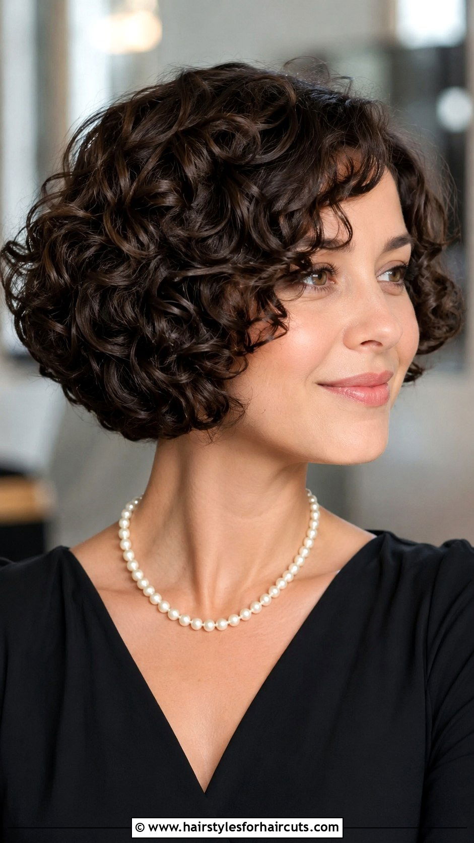 Rounded Curly Bob Haircut - 25 curly thin hair haircuts - 25 curly thin hair haircuts