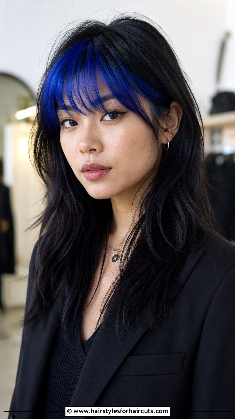 Royal Blue Bangs On Black Hair - 25 black and blue hairstyles - 25 black and blue hairstyles