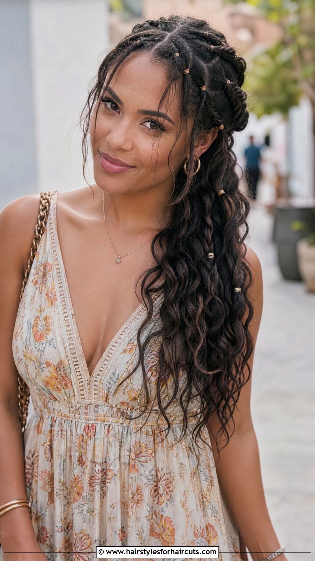 Rubber Band Bohemian Braids - 25 hairstyles with rubber bands for long hair - 25 hairstyles with rubber bands for long hair