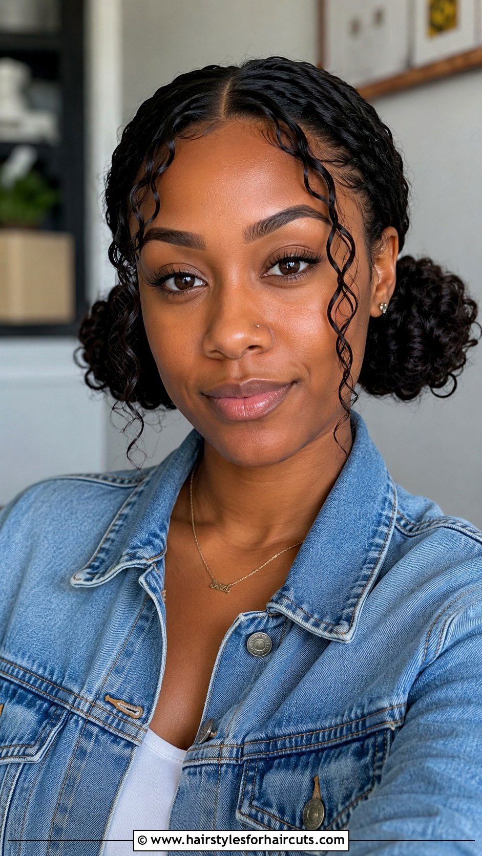 Rubber Band Curly Hair Double Buns - 25 curly hair rubber band hairstyles - 25 curly hair rubber band hairstyles