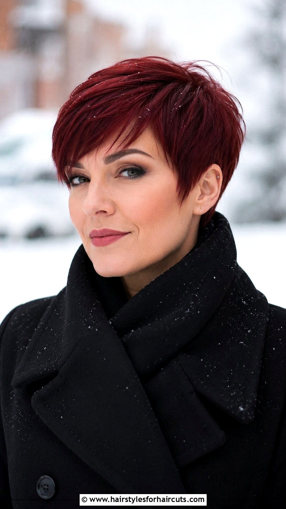 Ruby Red Short Hair - 25 dyed hairstyles - 25 dyed hairstyles