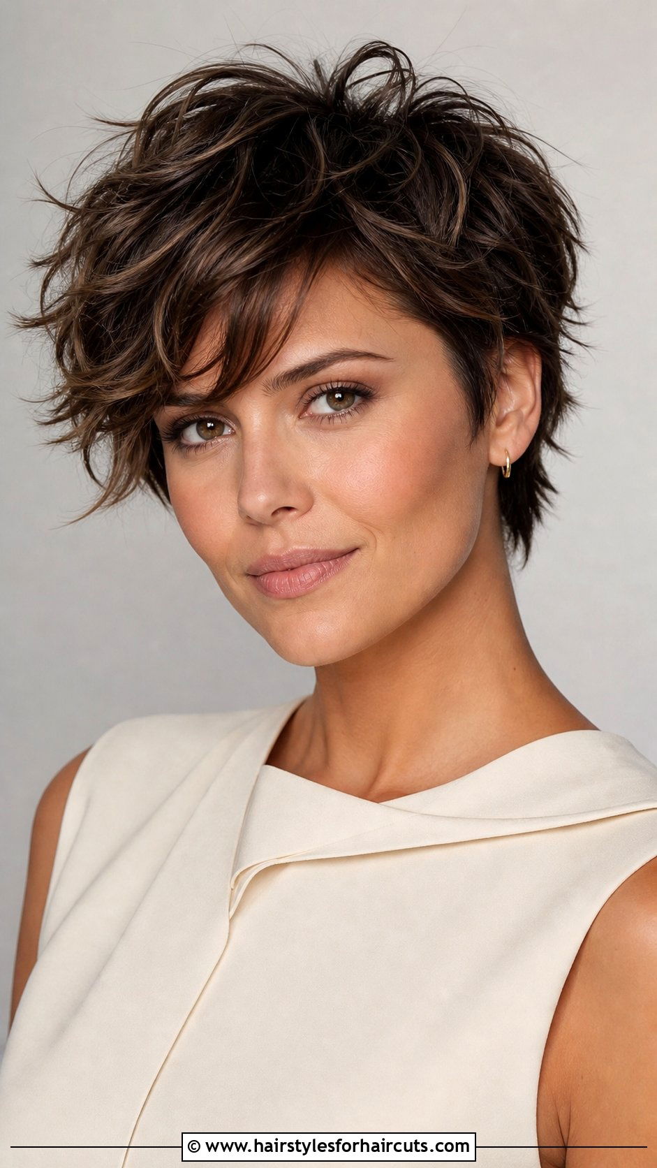 Ruffled Pixie Cut - 25 masquerade ball hairstyles for short hair - 25 masquerade ball hairstyles for short hair